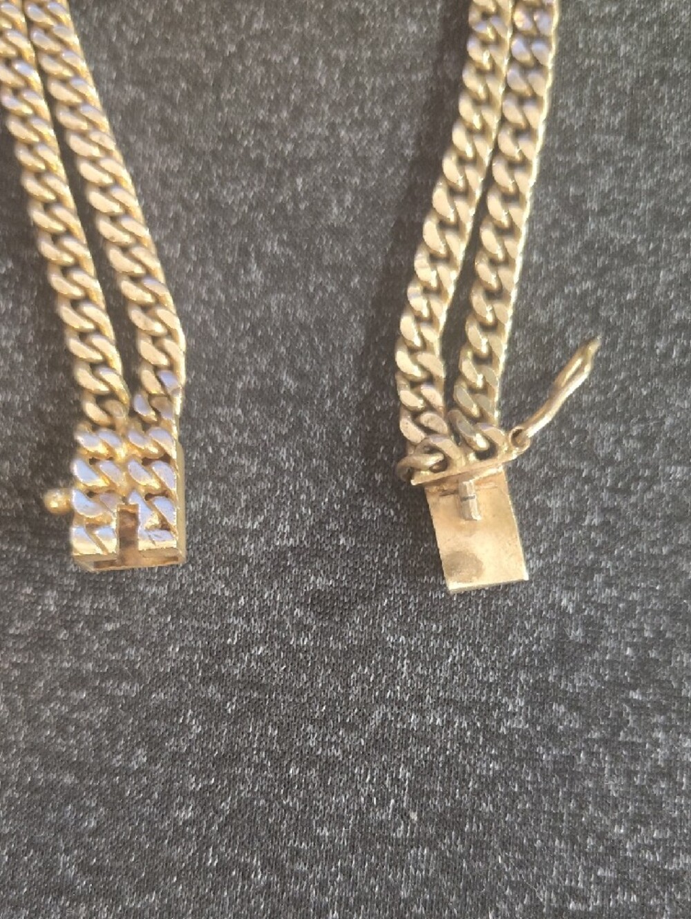 Vintage Heavy Solid 14k Gold Saint Barbara Cuban Link Bracelet - 25g (8.5") - Picture 6 of 16